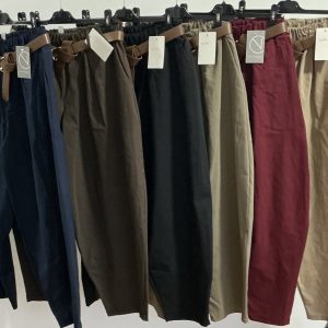 Pantalón tela vaquera bombacho